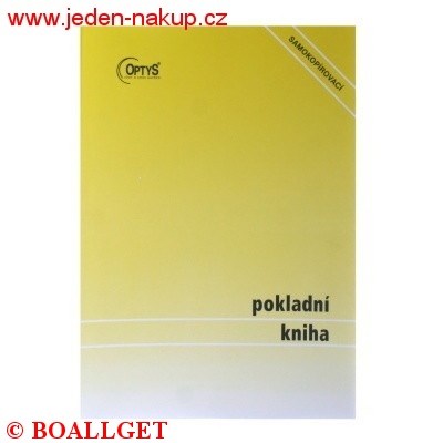 Pokladní kniha NCR samopropis  14