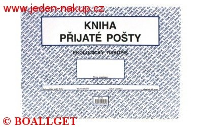 Kniha přijaté pošty A4  ET370