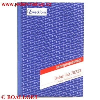 Dodací listy 70223 3x40 listů