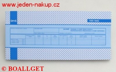 Záznam o provoze - alonž  167