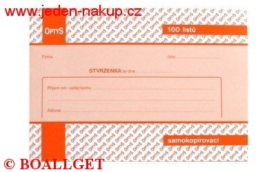 Stvrzenka  NCR samopropis 80