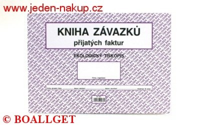 Kniha závazků A4  ET340