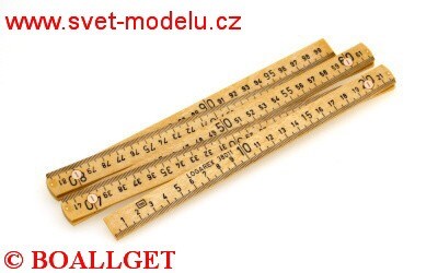 Metr pérový skládací dřevo
