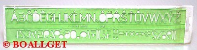 Šablona písmen 20 mm typ 25901
