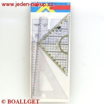 Souprava pravítek velká pro geometrii KOH-I-NOOR