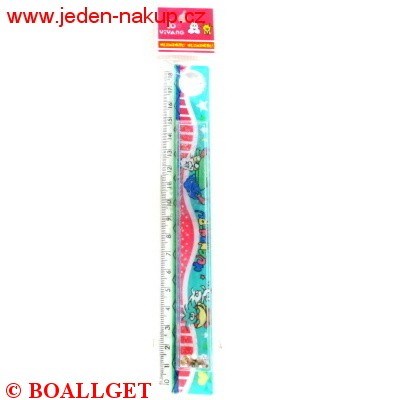 Pravítko 18 cm - korálky s lupou