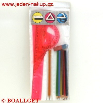 Souprava pravítek 491 s pastelkami KOH-I-NOOR 