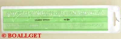 Šablona písmen 5 mm typ 25903