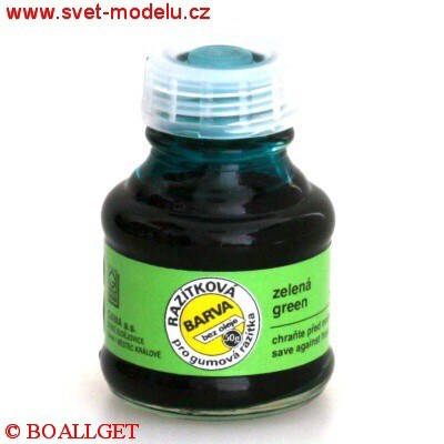 Razítkovací barva zelená 50 g