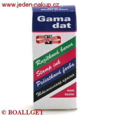 Razítkovací barva černá GAMADAT 20 g