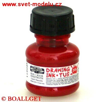 Tuš červená 20 g KOH-I-NOOR