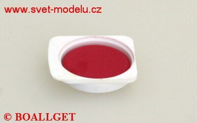 Vodová barva 30mm s miskou karmín