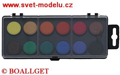 Vodové barvy 22,5/ 12 barev  KOH-I-NOOR