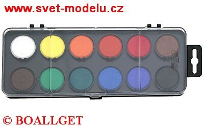 Vodové barvy 30/ 12 barev KOH-I-NOOR