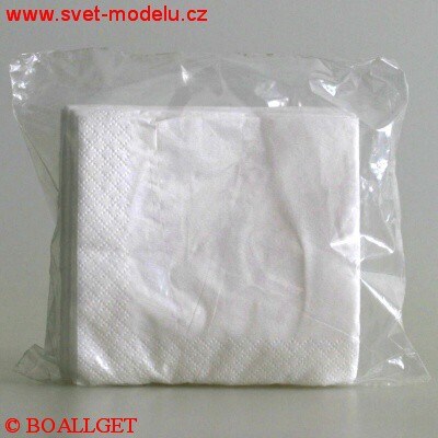 Ubrousky 22x22 cm bílé 20 ks 3-vrstvé