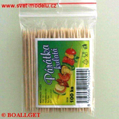 Párátka kulatá hrocená 100 ks 