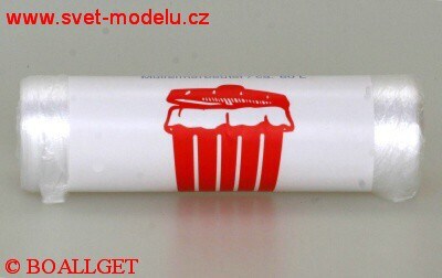 Sáček 63 x 74 / 60 l / do koše 50 ks/ role bílý