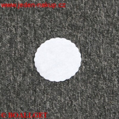 Rozetka bílá 8,5cm 100ks