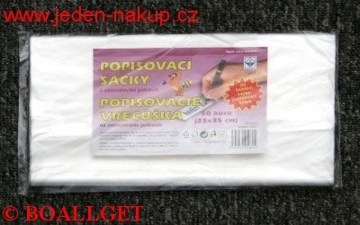 Sáček zamrazovací 25x35/17 s etiketou na popis
