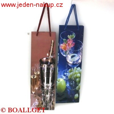 Taška dárková 12x40 na láhev
