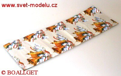 Sáček vánoční 3. vzor 17x50 cm celofán