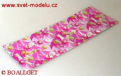 Sáček vánoční 6. vzor 17x50 cm celofán