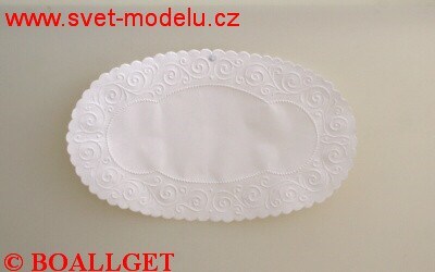 Dortová krajka ovál