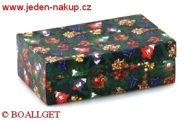 Krabička vánoce 9x15x5 cm- 1. vzor