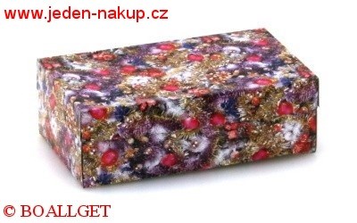 Krabička vánoce 9x15x5 cm- 1. vzor