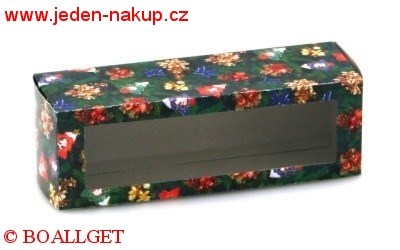 Krabička vánoce 6x17x6 cm - 1. vzor