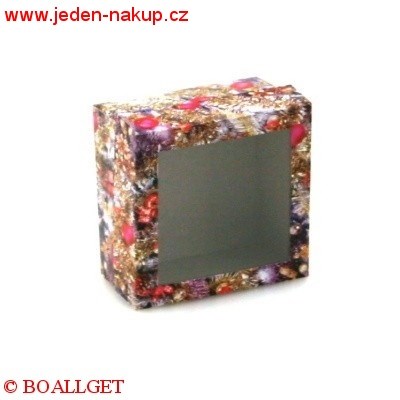 Krabička vánoce 7,5x7,5x4 cm - 2. vzor