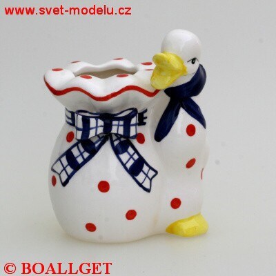 Keramická vázička s kačenkou C2304