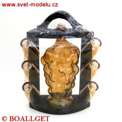 Láhev se skleničkama  201439