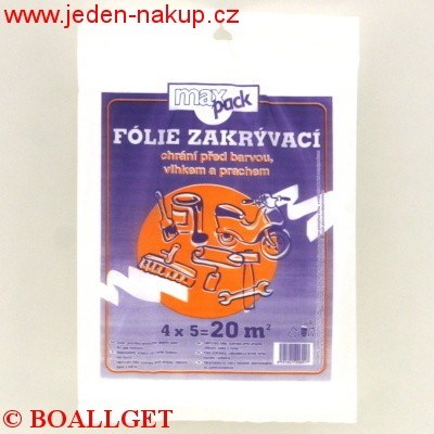 Folie zakrývací 4x5m/ 7my
