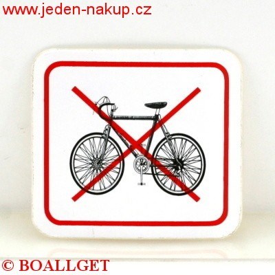 Cedulka zákazová KOLO vnitřní
