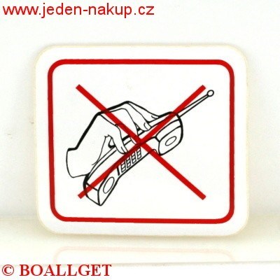 Cedulka zákazová TELEFON venkovní