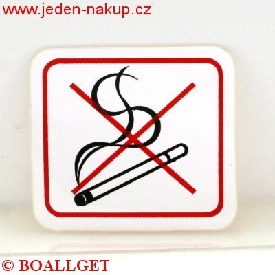 Cedulka zákazová KOUŘENÍ vnitřní