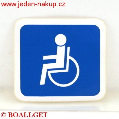 Cedulka INVALIDA venkovní