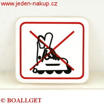Cedulka zákazová BRUSLE venkovní
