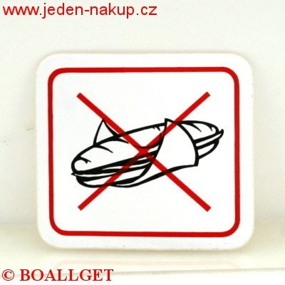 Cedulka zákazová JÍDLO venkovní