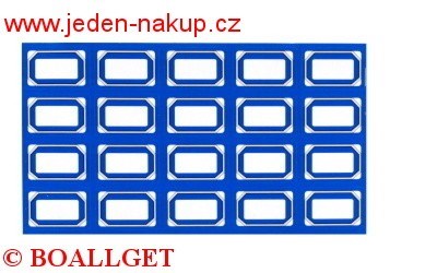 Kořenky samolepky 3,8 x 2,5 cm bez popisu