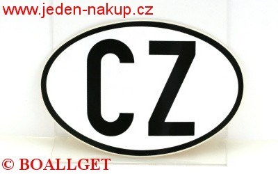 Cedulka CZ 8,5 cm venkovní