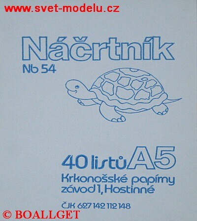 Náčrtník A5 40 listů