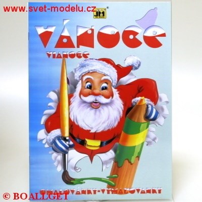 Omalovánky A4 Vánoce 1