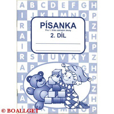 Sešit písanka - 2. díl pro 1. třídu A5