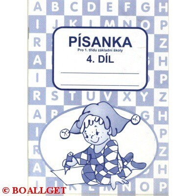 Sešit písanka - 4. díl pro 1. třídu A5