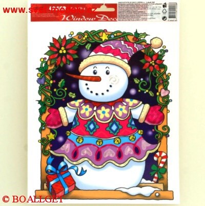 Samolepky v�noce na okna SN�HUL�K 27x20 AND-369