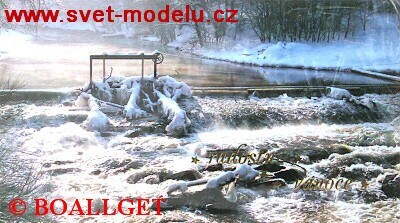 Přání do obálky vánoce - Zimní krajina