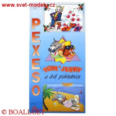 Pexeso Tom a Jerry a dvě pohlednice