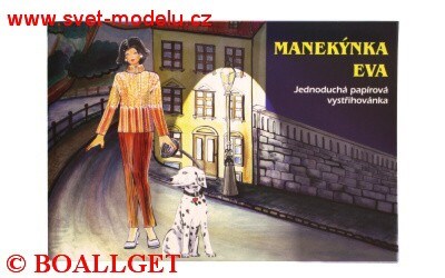Vystřihovánka Manekýnka Eva